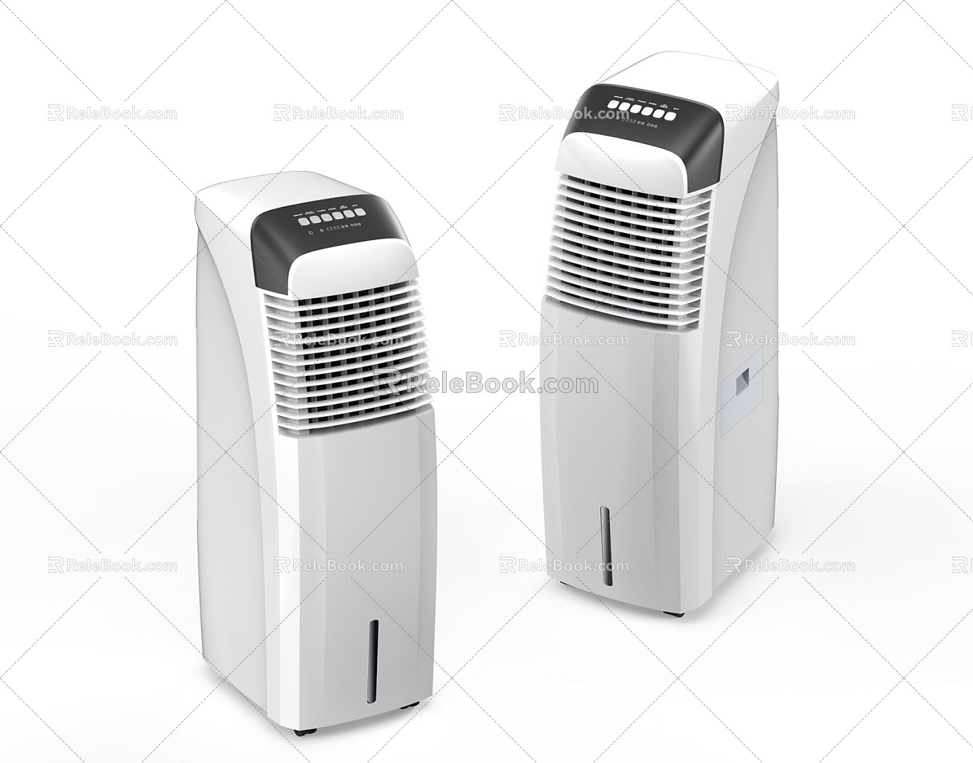 Home appliance mobile air conditioner fan 3d model