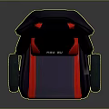 Ergonomic Black Red Gaming Chair With FURY Logo And Adjustable Armrests