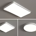 Modern Minimalist Ceiling Light Rectangular And Round Slim LED Panel Designs For Home Interior