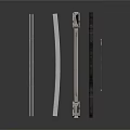 Industrial Metal Equipment Including Long Rods Bars And Connecting Components