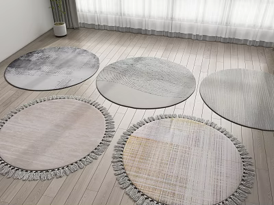 Modern Round Carpet 3d model
