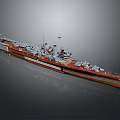 3D Rendered Warship With Detailed Design And Realistic Look