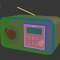 Divoom Pink Radio With Antenna Display Screen Control Knob And Buttons