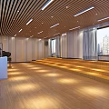 Spacious Fitness Studio With Mirrors Barres Large Screens And Light Colored Floor