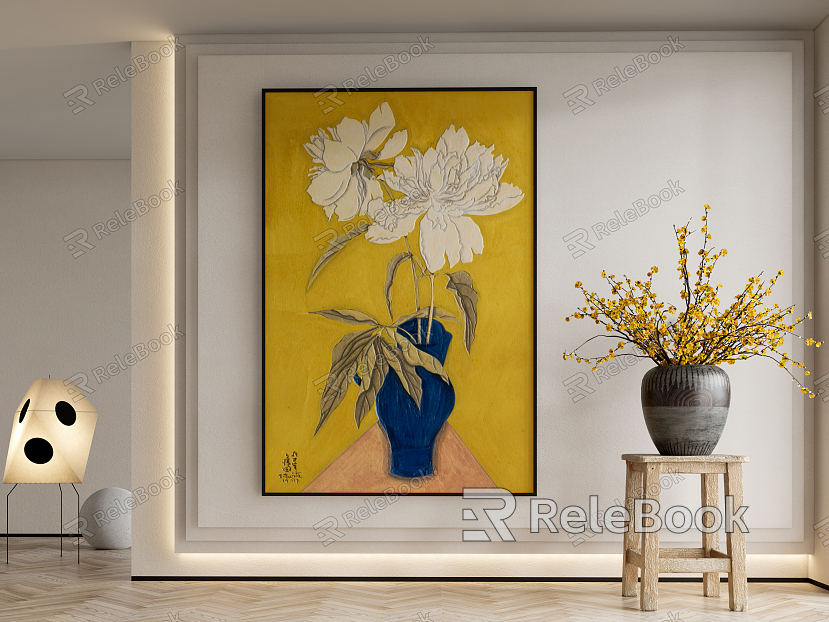 Modern Plant Painting Decorative Hanging Painting model