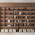 Modern Bookcase Modern Simple Display Cabinet Background Wall Cabinet 3d model