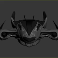 Futuristic Aerodynamic SciFi Craft With Sleek Metallic Design Sharp Edges And Glossy Surface