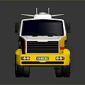 Yellow And White Tanker Truck With Shell Logo Functional Vehicle Design