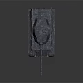 Armored Military Tank With Long Gun Barrel Metal Tracks And Weathered Surface Texture