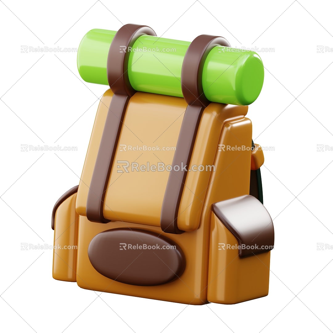 Backpack Travel Bag Cartoon Backpack 3d model