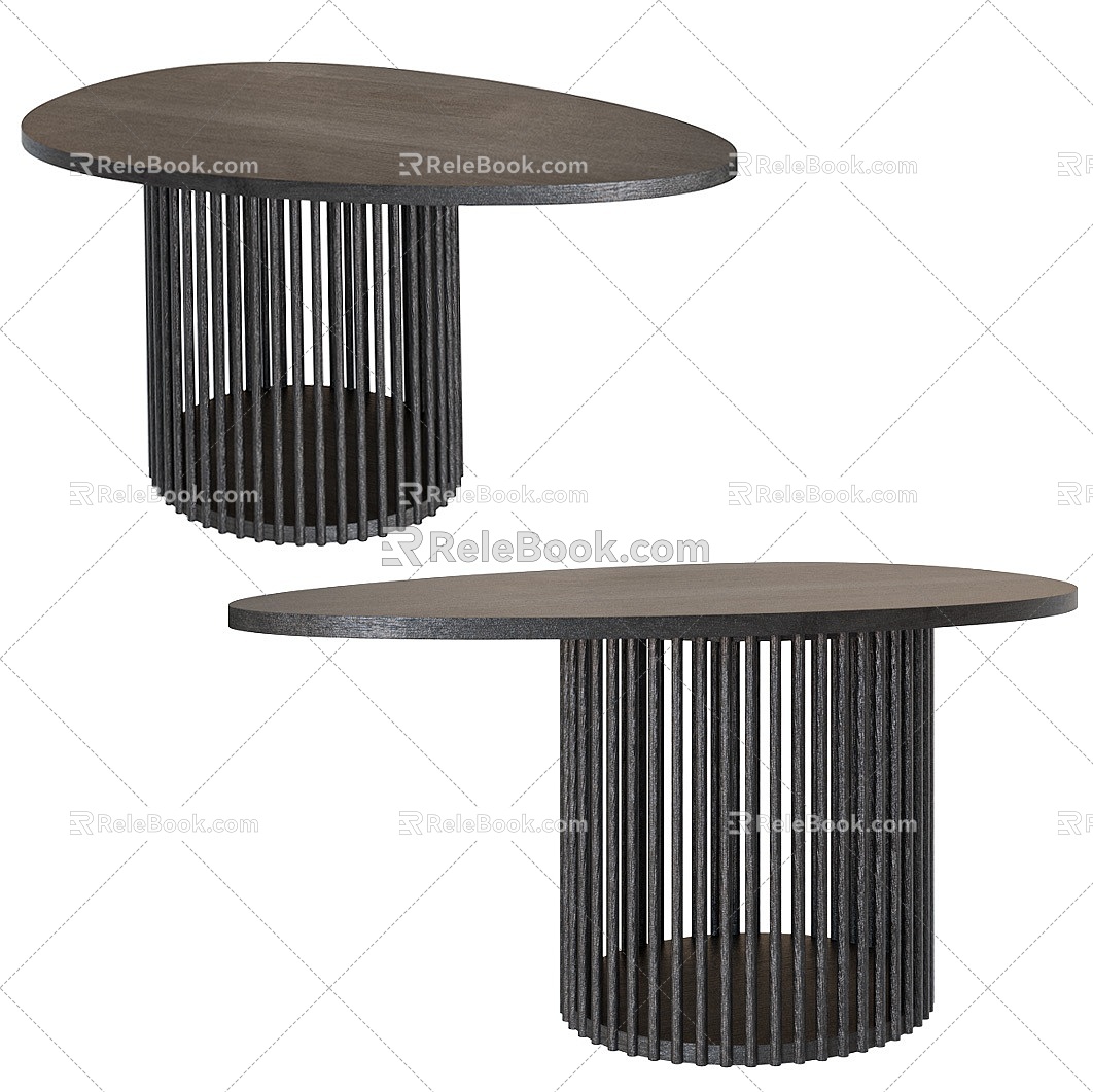 Modern irregular coffee table 3d model