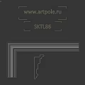 White Layered Architectural Molding With Detailed Design For Interior Trim