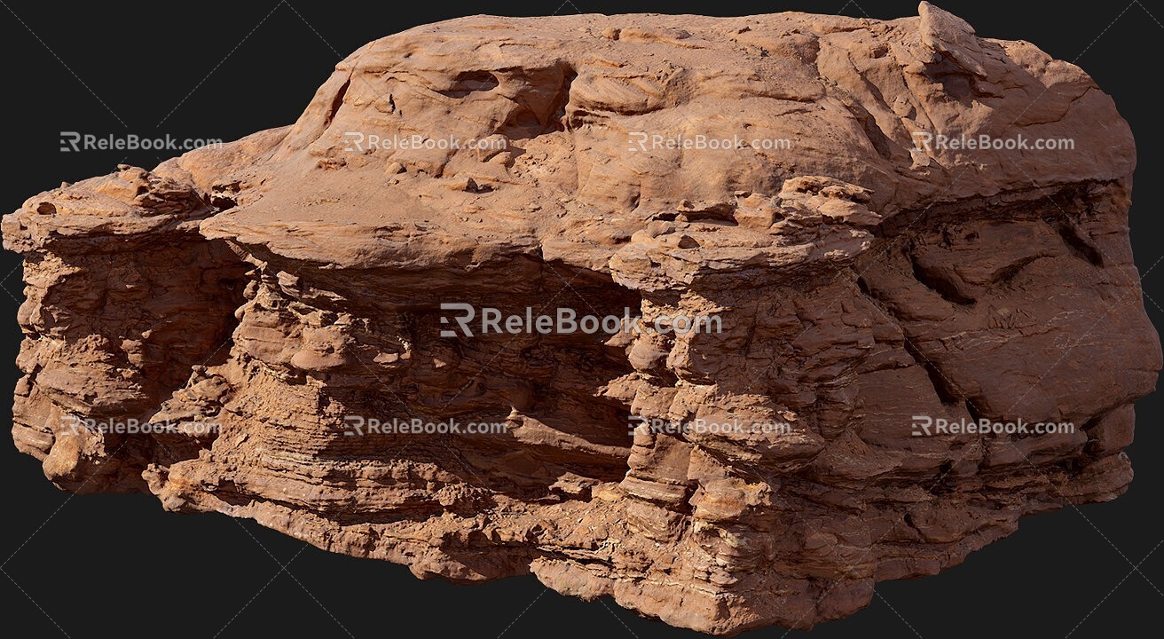 Stone Rock Desert Stone Mountain Cliff Cliff Shale Mountain Big Mountain 3d model