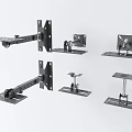 Heavy Duty Iron Shelf Brackets With Wall Mounted Design And Durable Metal Construction