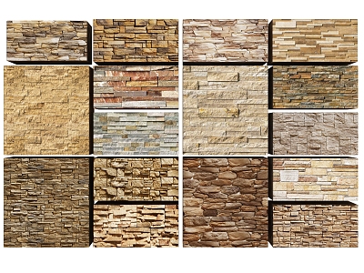 Modern wall culture brick 3d model