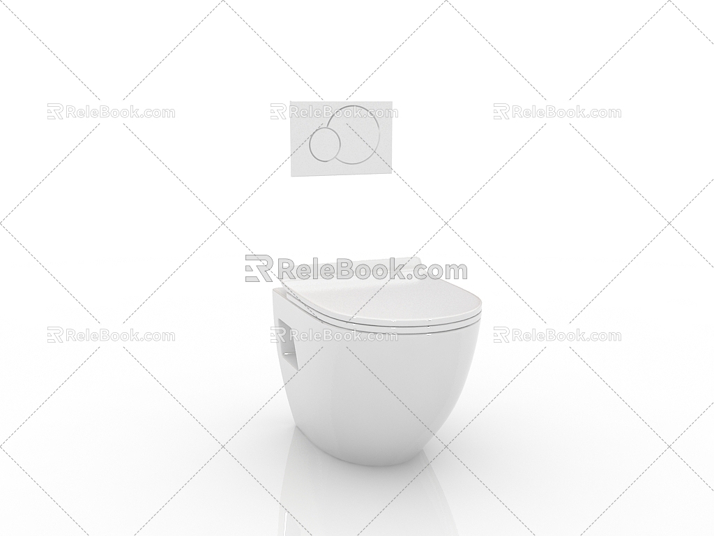 Modern Bathroom Supplies Toilet Smart Toilet Toilet 3d model