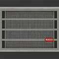 Public Facility Air Filtration Unit With Square White Casing And Grille Design 3d model