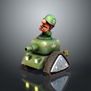 Tank CG Tank Cartoon Tank Animation Tank Toys Tank Military Vehicle 3d model