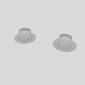 Modern White Recessed Downlight With Sleek Design And Bright LED Lighting