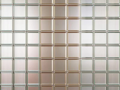Modern Decorative Wall Decor With Square Tile Design And Metallic Tones 3d model