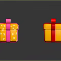 Colorful Decorative Gift Boxes With Ribbon Bows And Vibrant Patterns For Daily Use