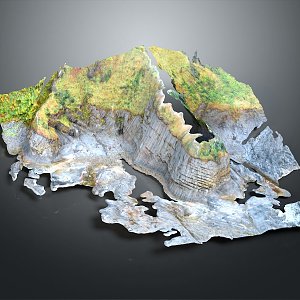 Geography, topography, mountain shape, ridge, ridge, valley, mountain range, canyon, geomorphology, mountain peak, mountain body 3d model