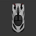 White Futuristic Supercar With Sleek Aerodynamic Design Sporty Styling And Alloy Wheels
