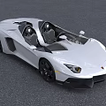 White Convertible Sports Car With Sleek Aerodynamic Design And Stylish Front Headlights