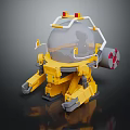 Modern Machine Mech Warrior Mech Soldier Machine Battleguard Mechanical Battleguard 3d model