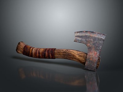 Tomahawk Axe Wooden Axe Handle Axe Mountain Axe Chopping Wood Axe Chopping Wood Axe Magic Axe model