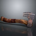 Tomahawk Axe Wooden Axe Handle Axe Mountain Axe Chopping Wood Axe Chopping Wood Axe Magic Axe 3d model