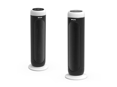 SHARP Tower Speakers Black With White Base And Top Home Audio Devices 3d model