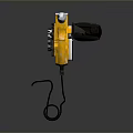 Modern Yellow Lighting Combination with Black Parts and Grey Surface Design