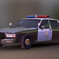 Functional Police Car With Red Blue Lights Department Logo And CA License Plate