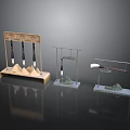Household Items Display Stands With Wooden And Transparent Frames For Small Ornaments