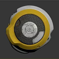 Yellow And Silver Mechanical Component With 16766 Number And Circular Center