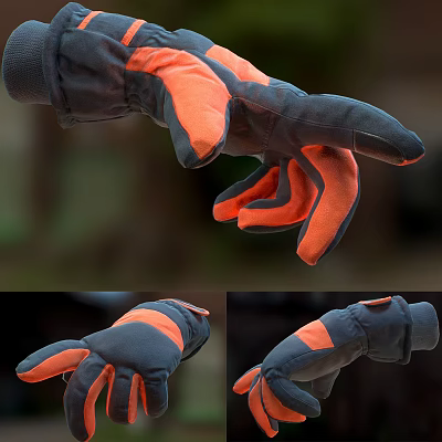 Modern Gloves 3d model