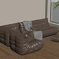 Poliform modern sofa combination multi-person sofa corner sofa leather sofa pillow 3d model