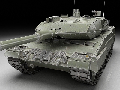 German Tank Leopard 2a6 Modern Main Battle Tank Heavy Tank 3d model