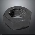 High Quality Metal Hardware Tool Hexagonal Nut with Threaded Design for Industrial Use 3d model