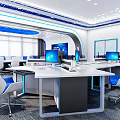 Science and Technology of Modern Public Office Area 3d model