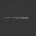 Modern Tactical Rifle Featuring Brown Stock Silver Barrel Magazine And Tactical Accessories