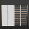 Modern Refrigerator Constant Temperature Wine Cabinet Embedded Refrigerator Glass Wine Cabinet Freezer 3d model