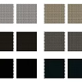 Wall Surface Design Samples With Various Color Textures And Pattern Options 3d model