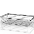 Stainless Steel Wire Kitchen Storage Basket With Drawer Design For Organization