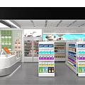 Black Toob New Retail Dessert Shop with Shelves of Various Desserts Snacks and Beverages