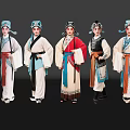 2D Peking Opera Characters Sheng Dan Jing Mo Chou Xiao Sheng Shusheng Drama Characters Local Drama 3d model