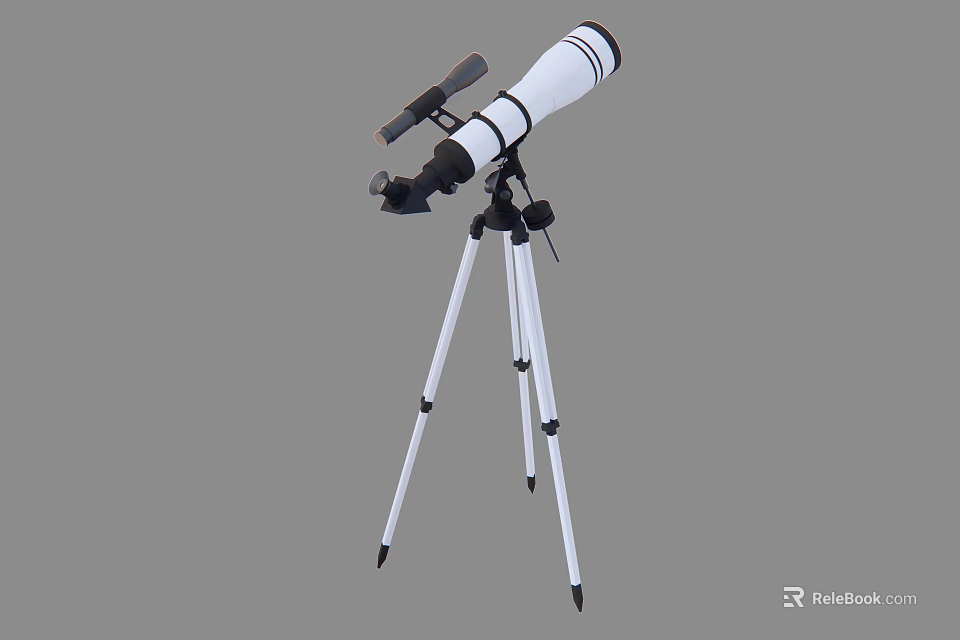 High Precision Commercial Telescope With Adjustable Tripod Stand And Portable Design 3d model 