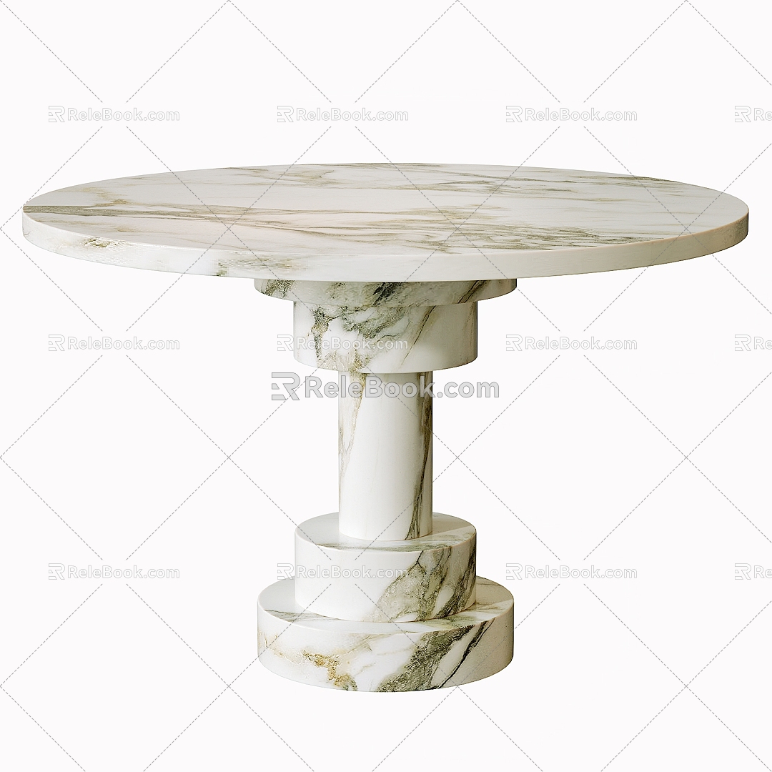 KOTA Dining Table Rock Slab Dining Table Marble Dining Table 3d model