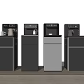 Modern Designed Vertical Daily Use Appliances With Digital Displays And Cups On Top